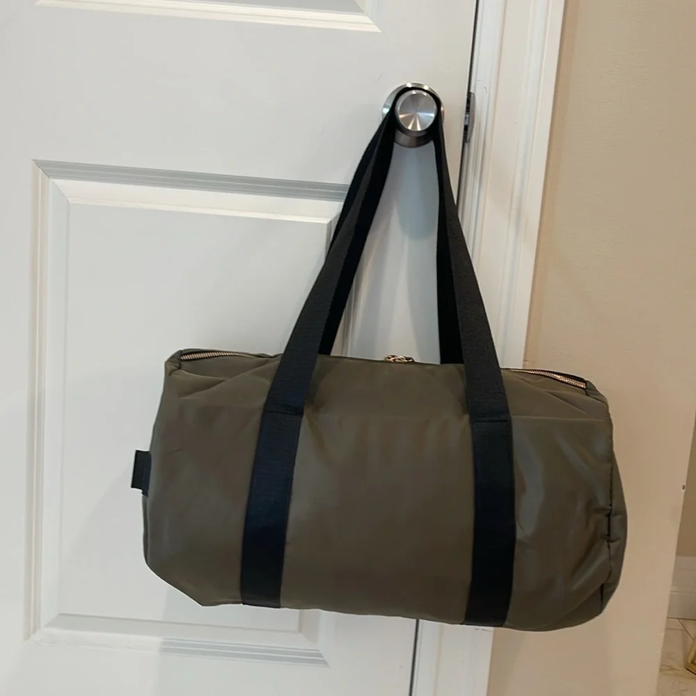 Jean Paul Gaultier military green duffel bag